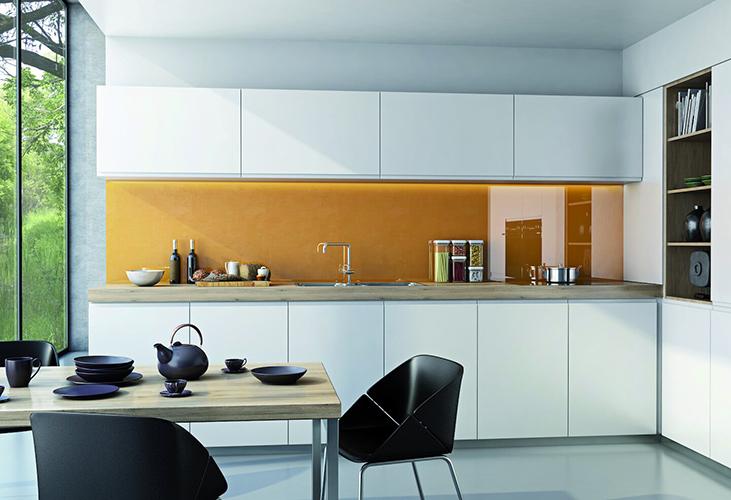 Küchenfronten erneuern - Beispielbild Front LB74O (Q96)  Dekor RAL 9003.jpg